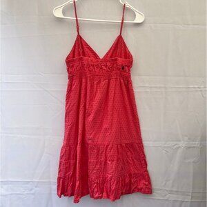 Volcom pink tank sun dress size small